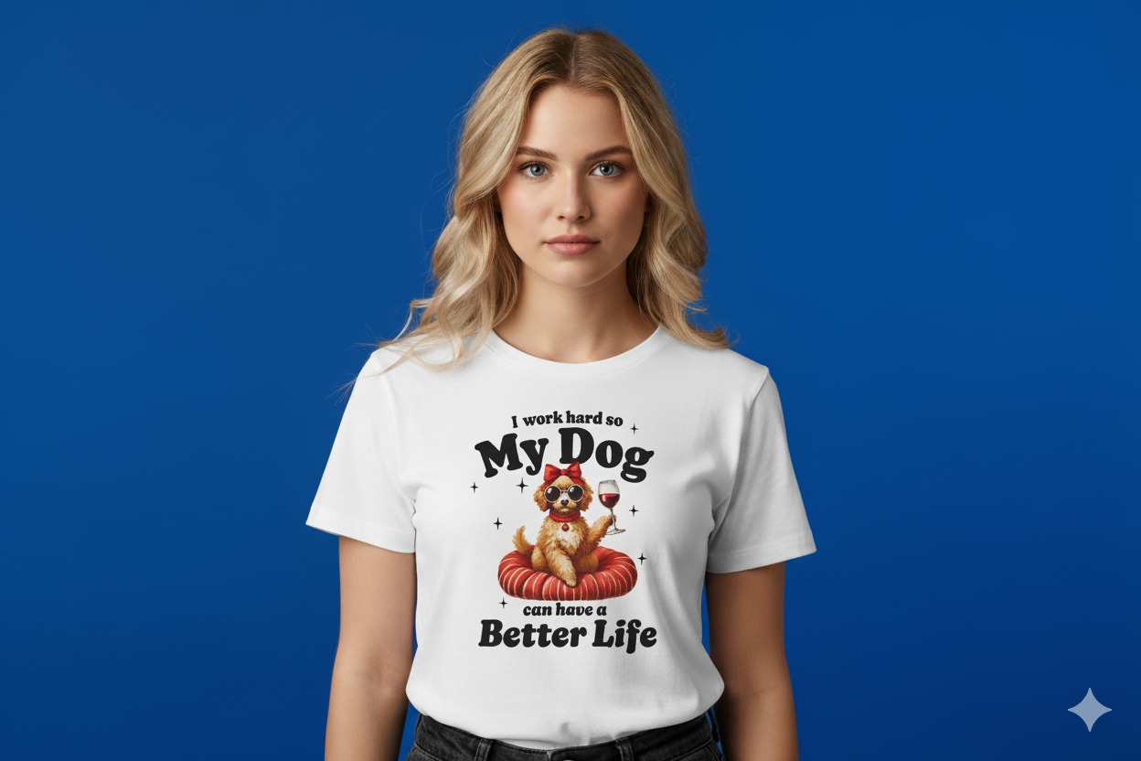 I work hard so my dog can have a better life