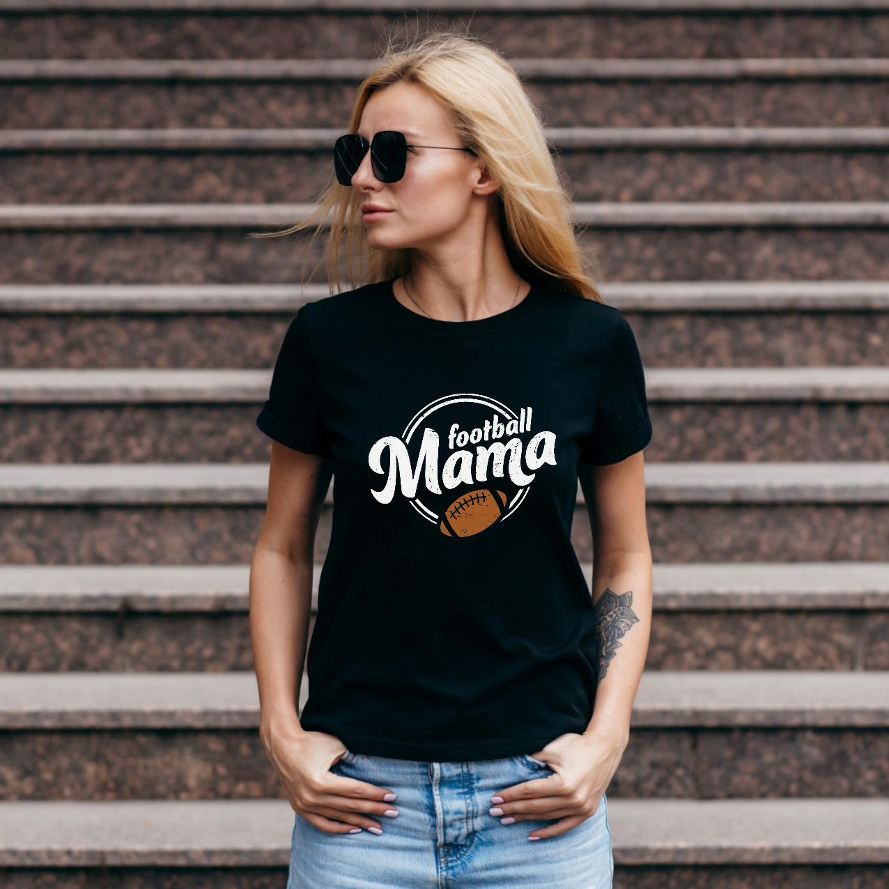 Football Mama (white Font)