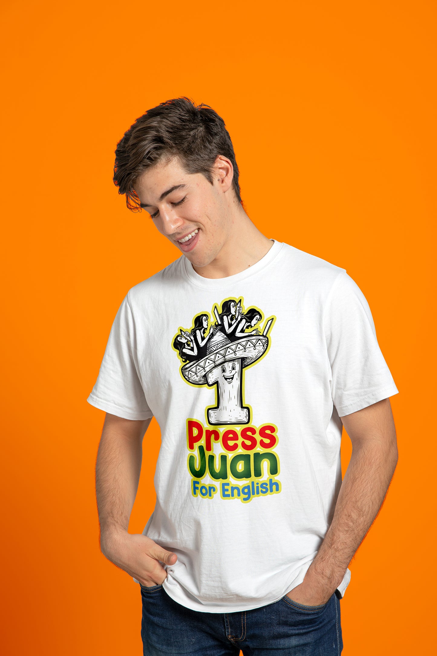Press Juan for english - Opt2- T-shirt
