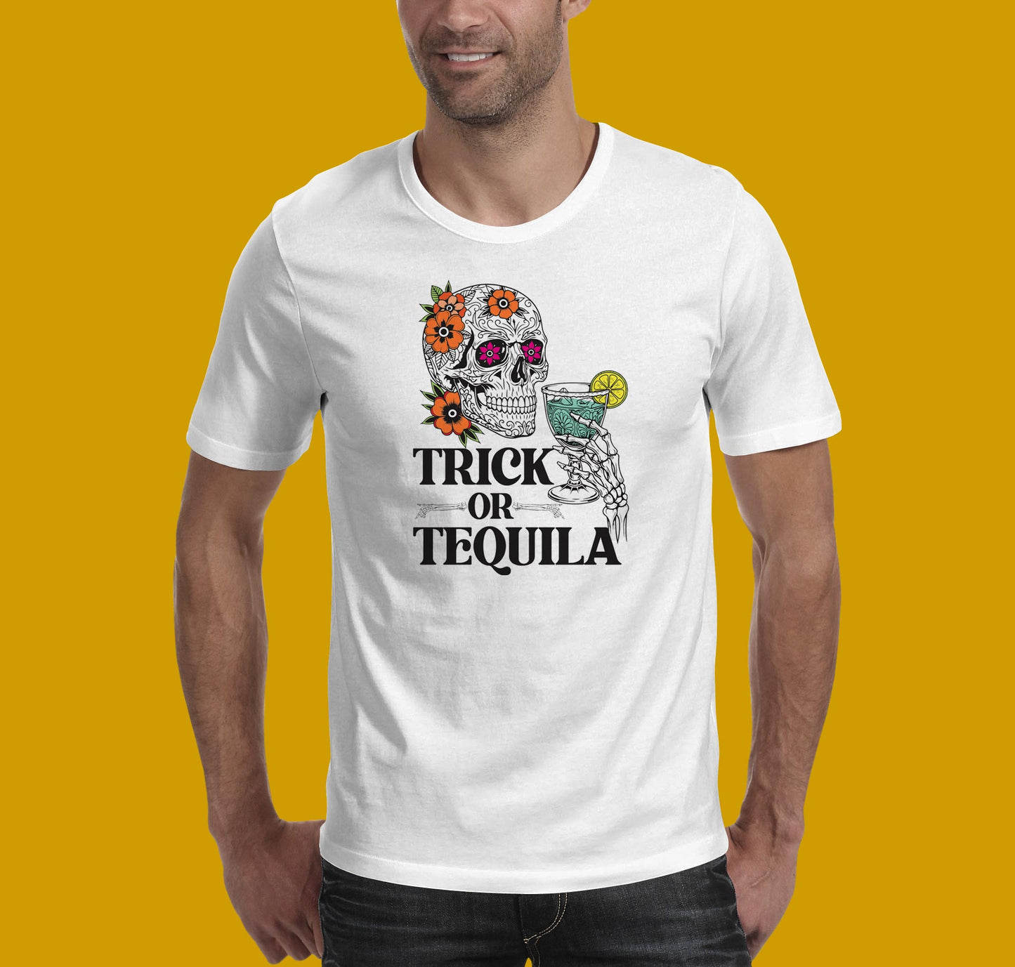 Trick or Tequila Halloween T-shirt