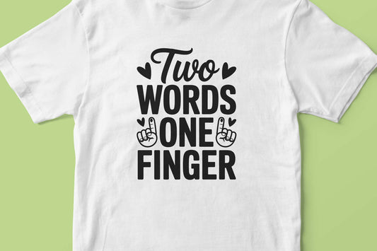 Two words one finger
