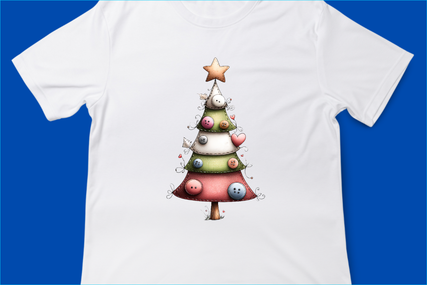 Whimsical Button Christmas Tree 3