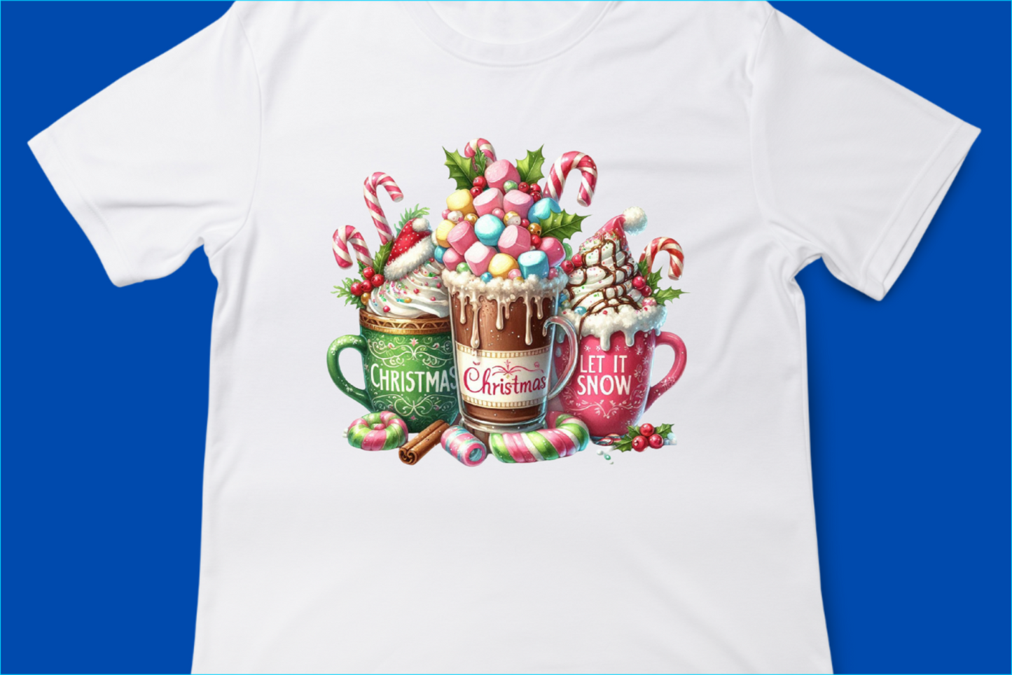 Festive Hot Cocoa Christmas Tee