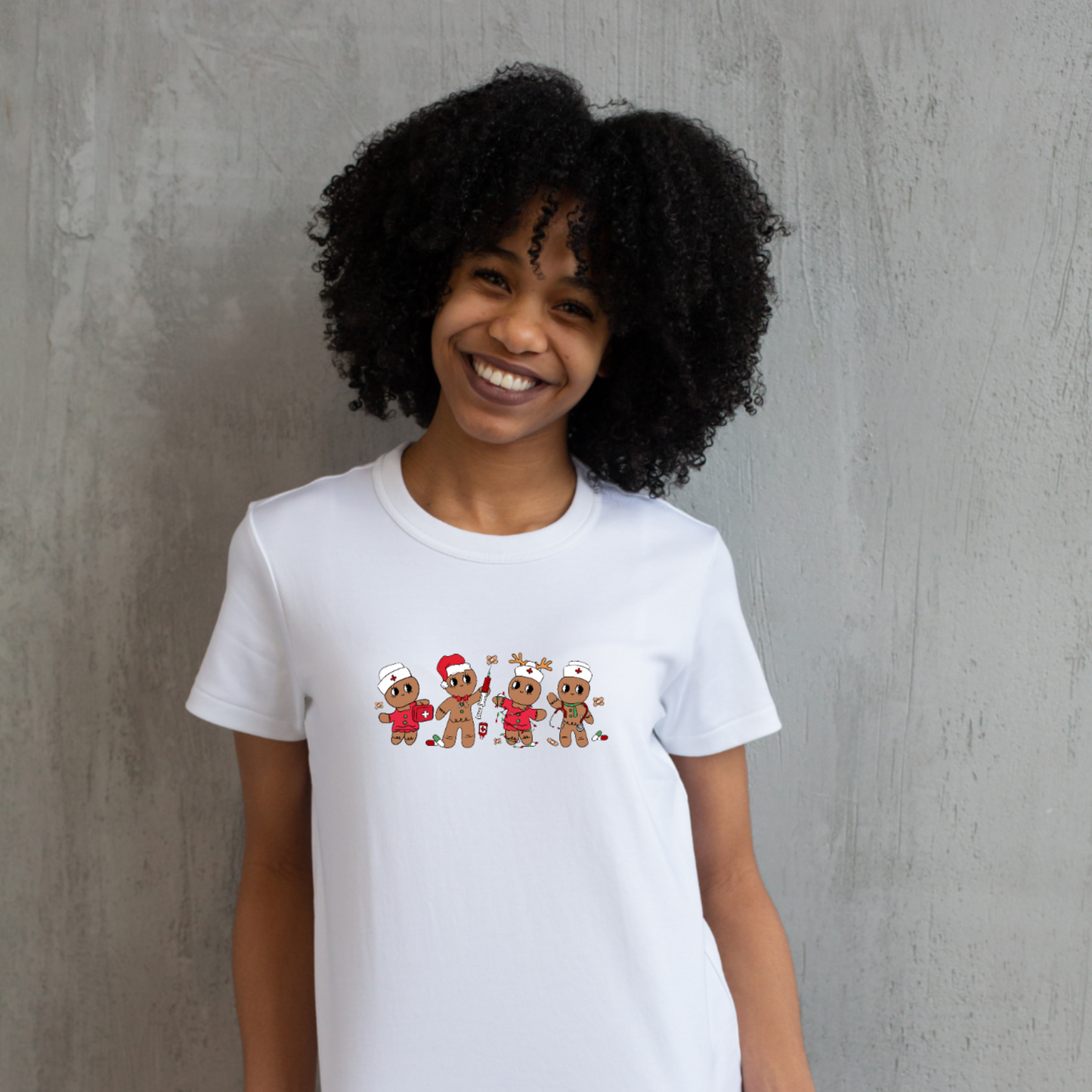 Gingerbread Nurses Christmas Tee
