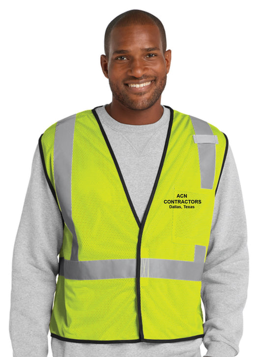 Safety Vest -CSV100 Mesh One-Pocket Vest