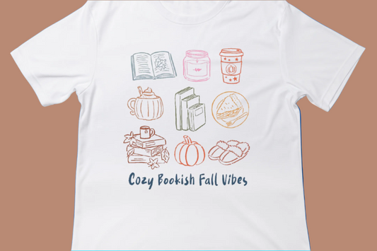 Cozy Bookish Vibes Tee