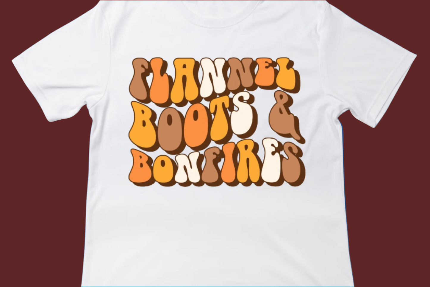 Flannels, Boots & Bonfires Tee