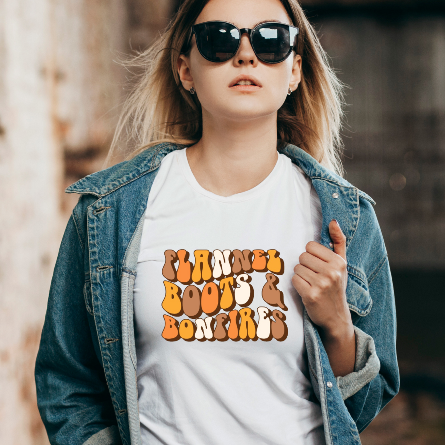Flannels, Boots & Bonfires Tee