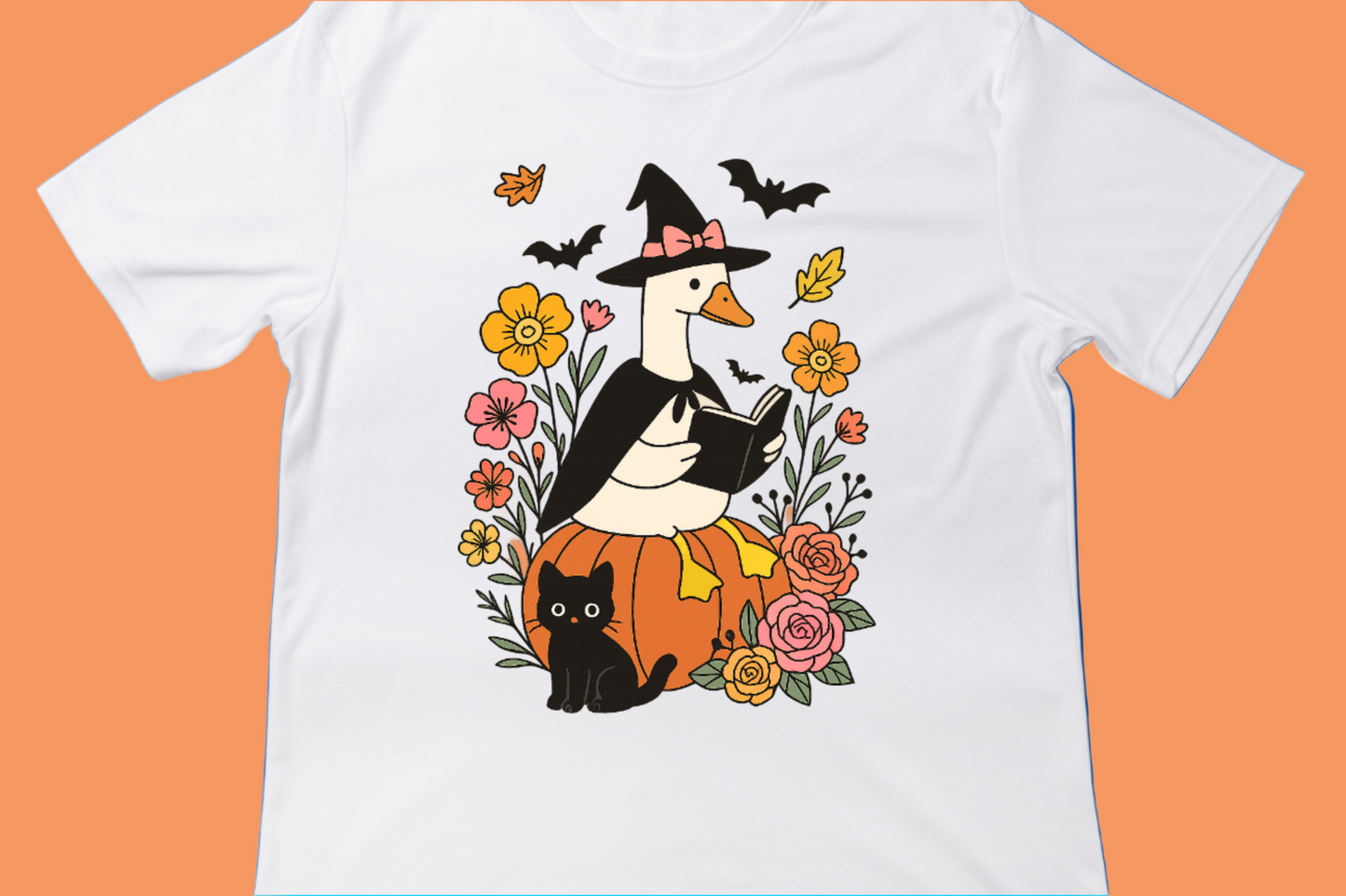 Witchy Goose & Cat Tee