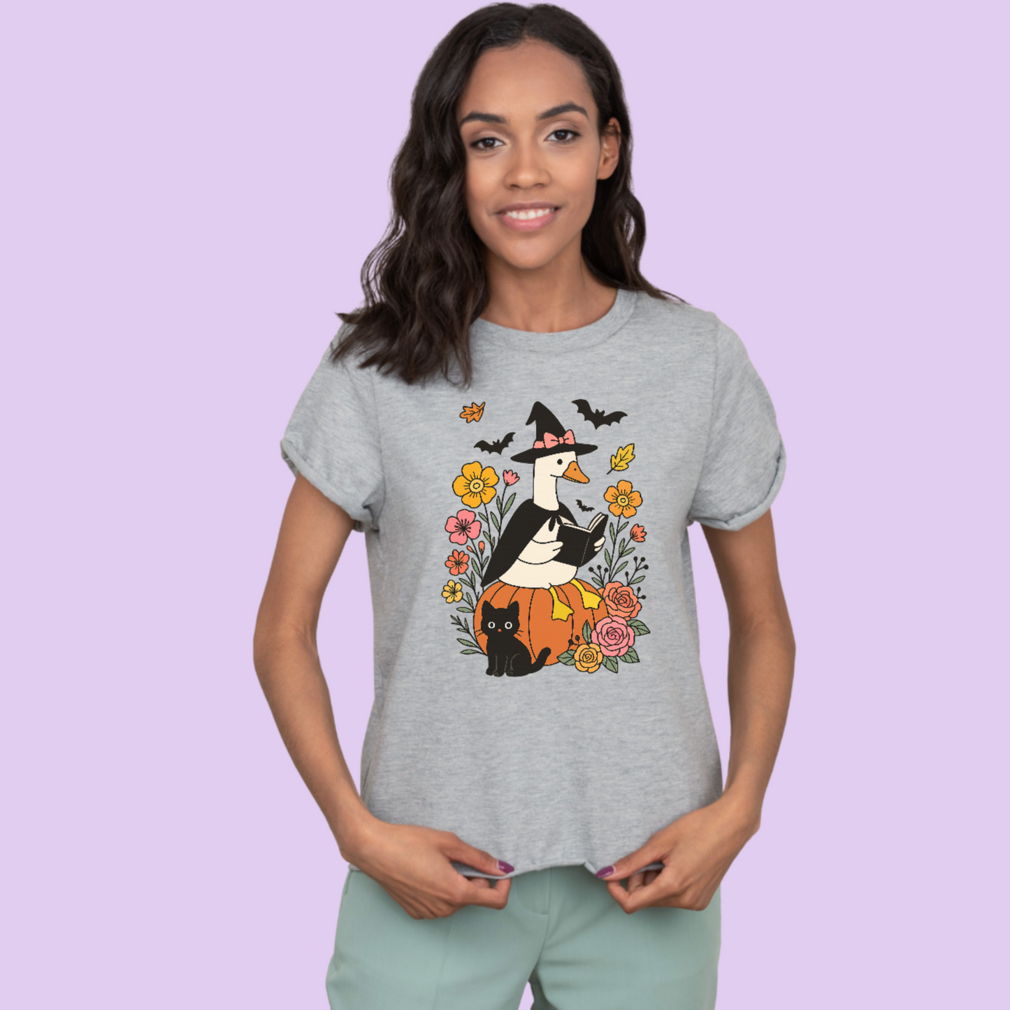 Witchy Goose & Cat Tee
