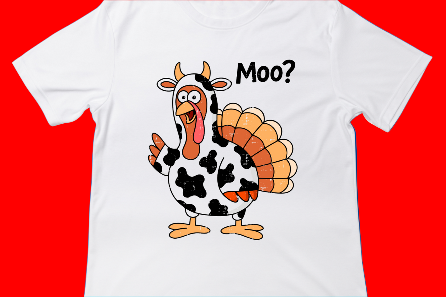 Moo? Cow Print Turkey Thanksgiving