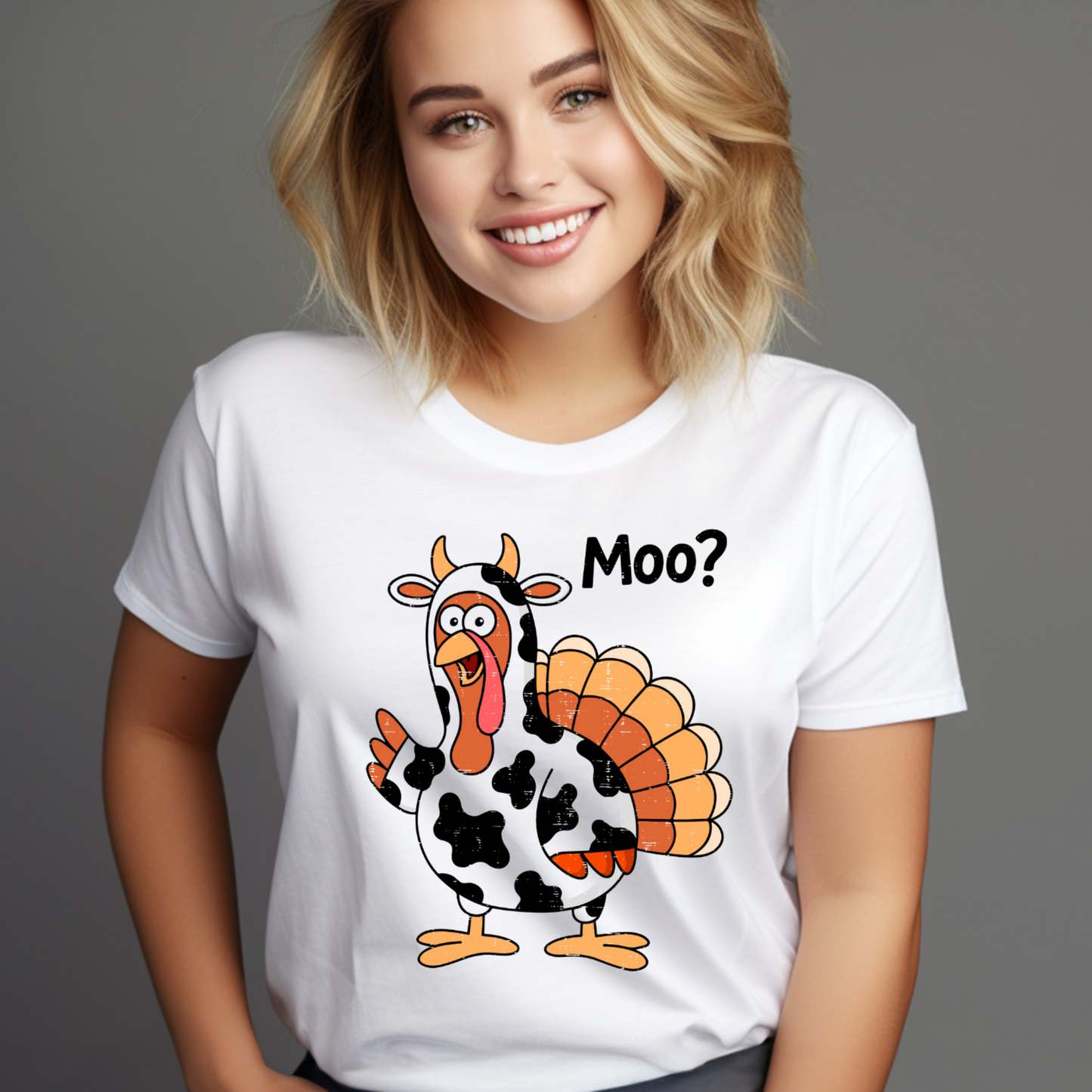 Moo? Cow Print Turkey Thanksgiving