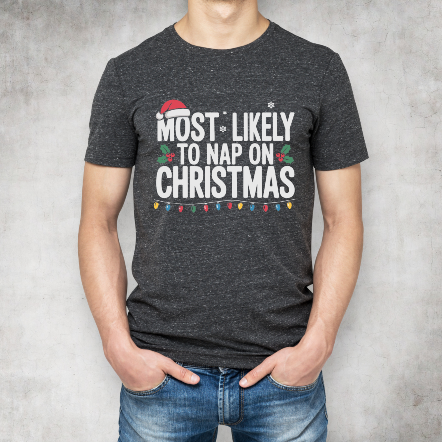 Most Likely to Nap on Christmas Tee