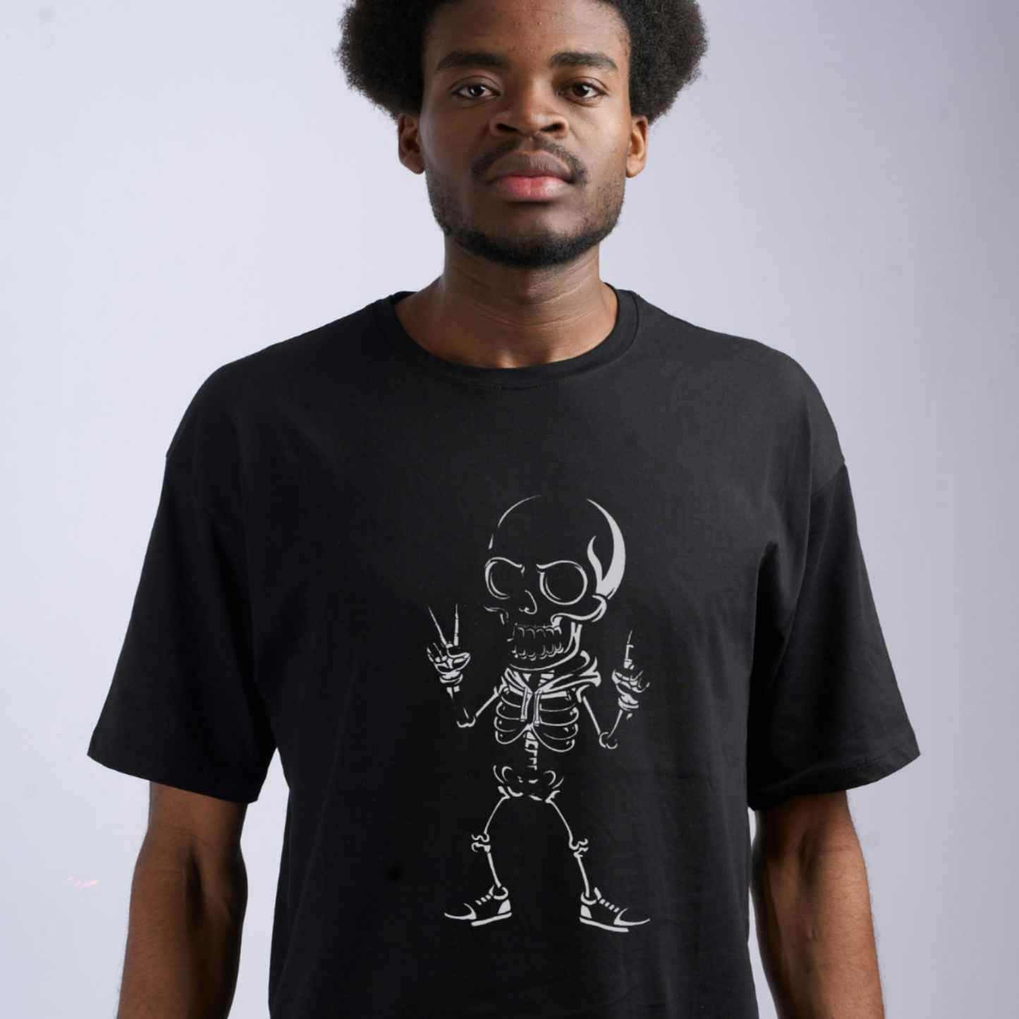 Skeleton Peace Sign Tee