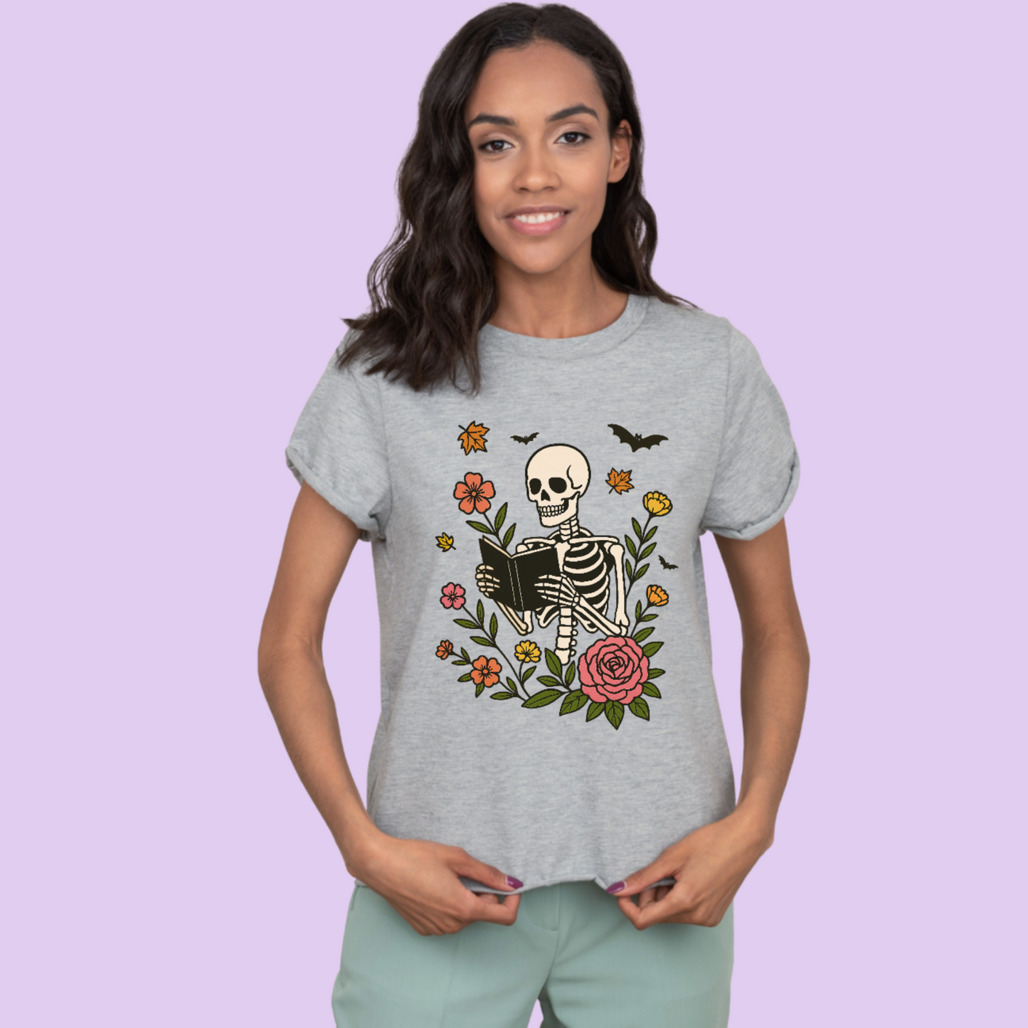 Bookish Skeleton Tee