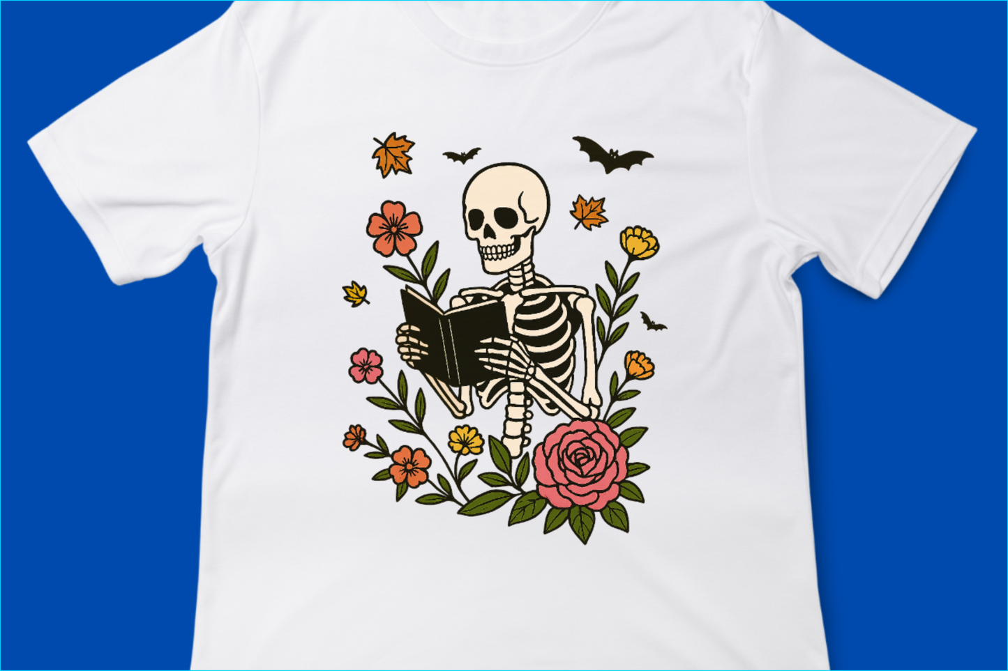 Bookish Skeleton Tee