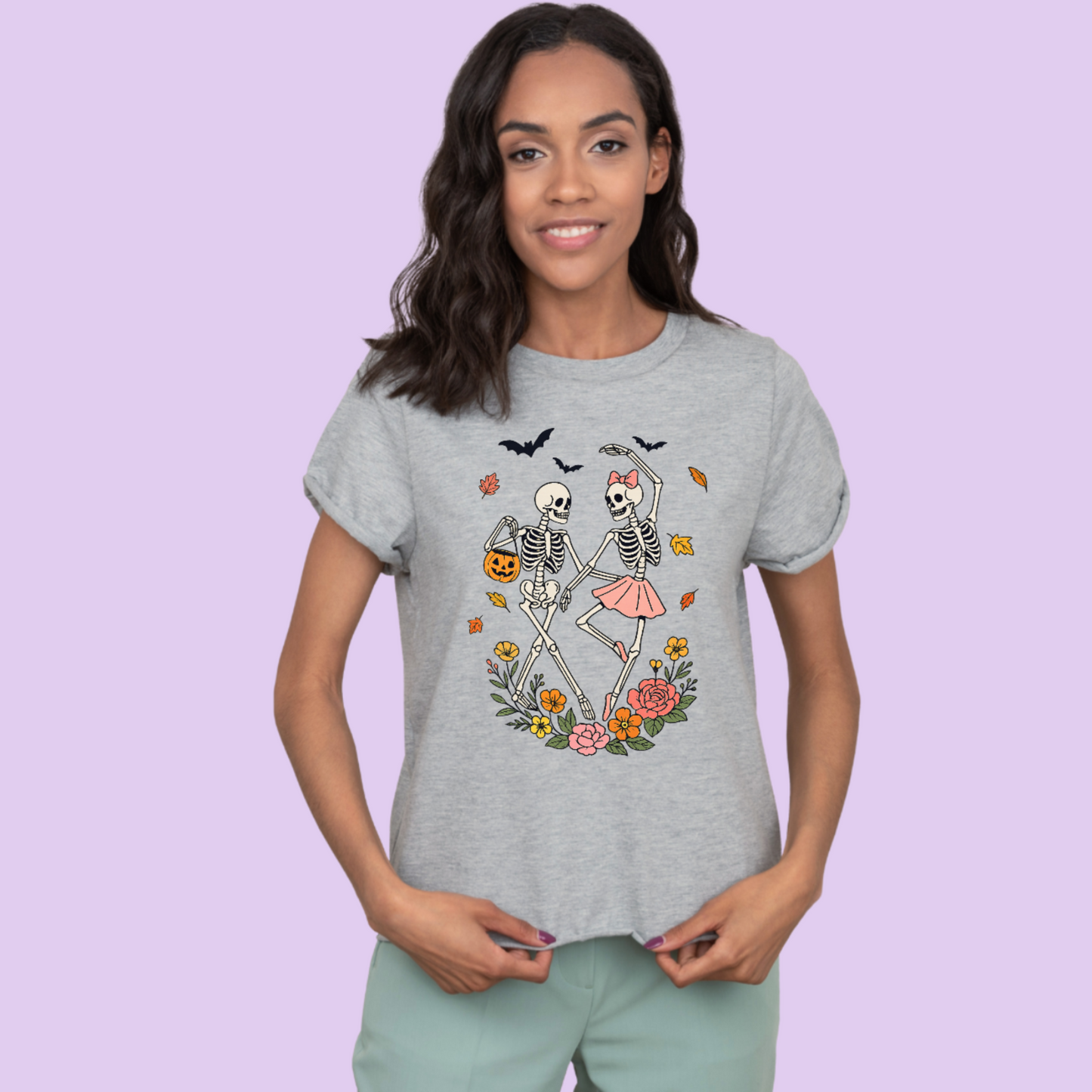 Dancing Skeleton Couple Tee