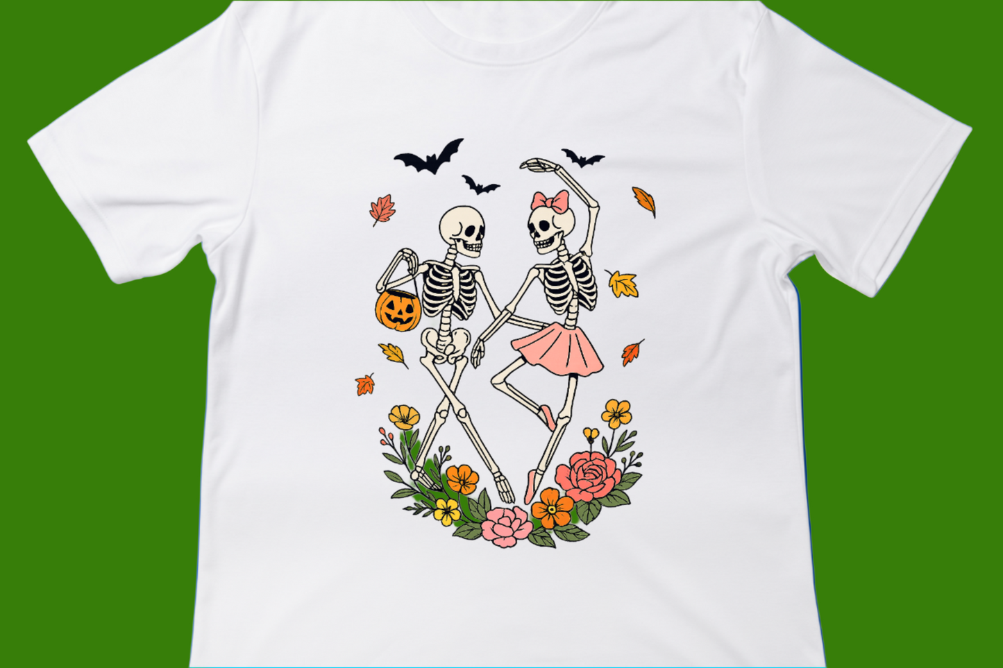 Dancing Skeleton Couple Tee