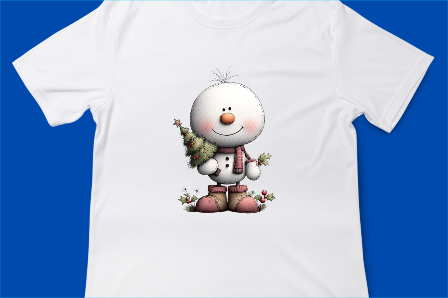 Cozy Snowman Holiday Tee