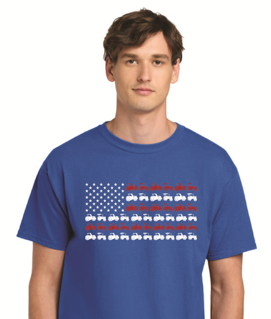 Tractor American Flag