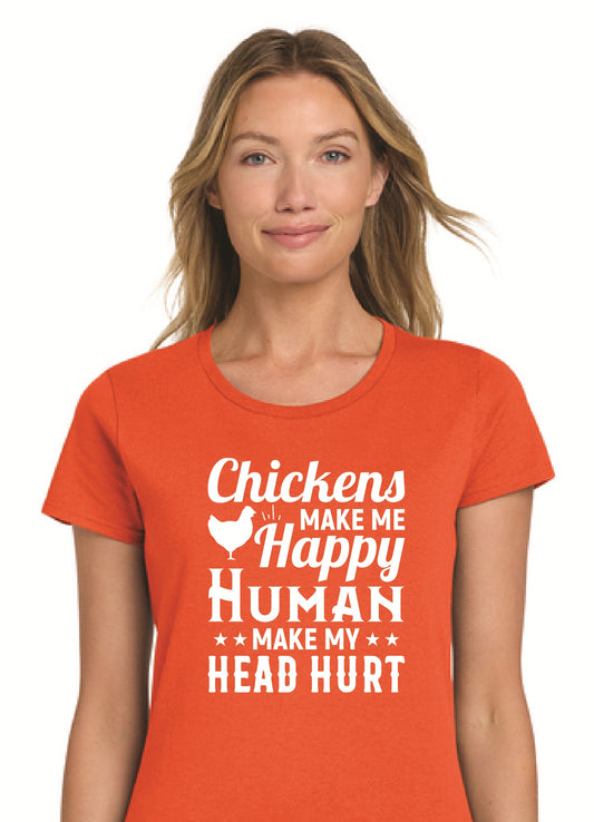 Chickens Happy Humans Head Hurt