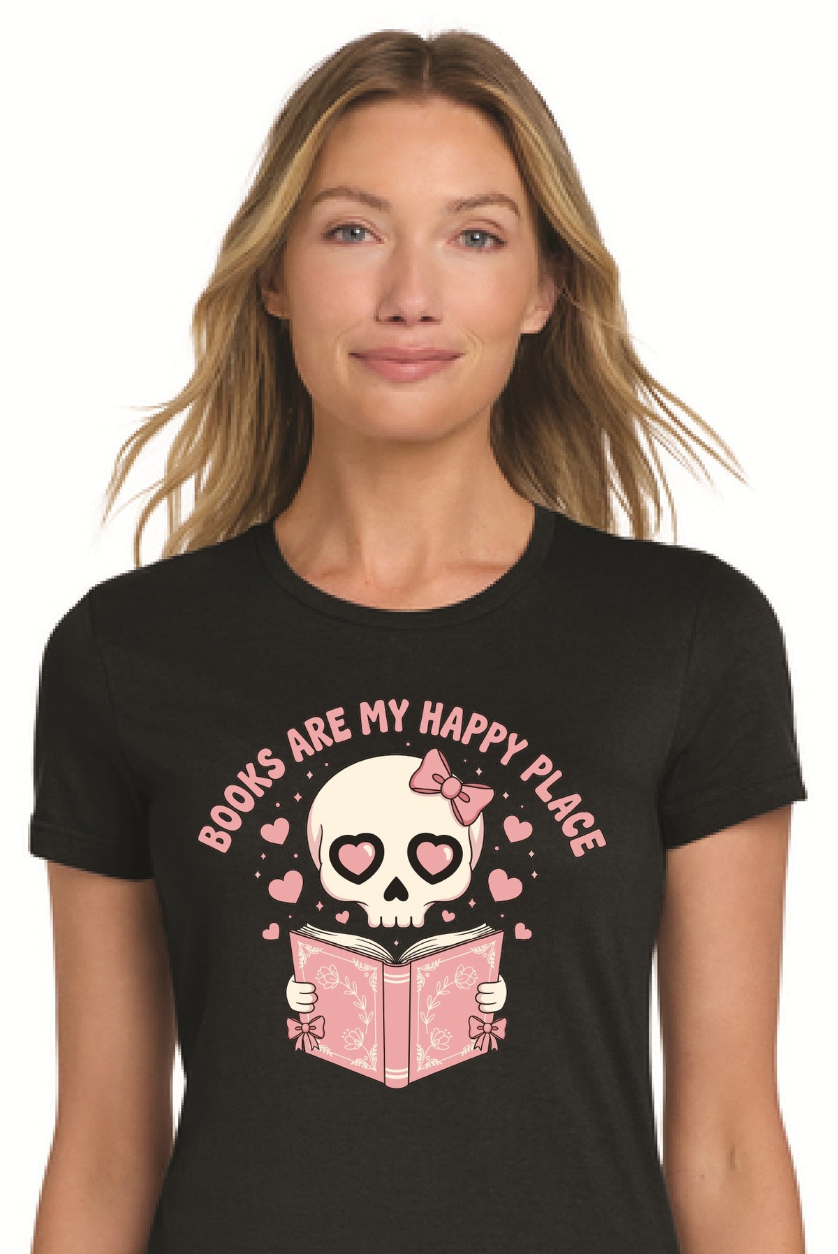 Books are my happy place-Scull