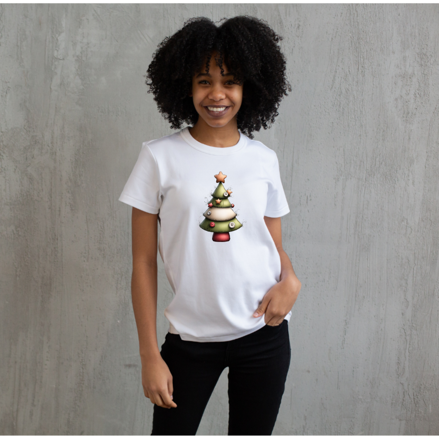 Whimsical Button Christmas Tree 1