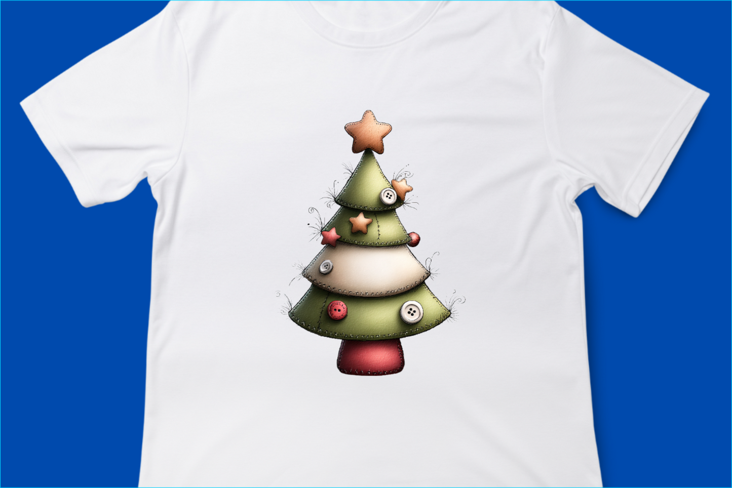 Whimsical Button Christmas Tree 1